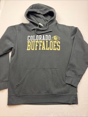 Russell Athletic Black Colorado Buffaloes Pullover Hoodie with Gold Logo